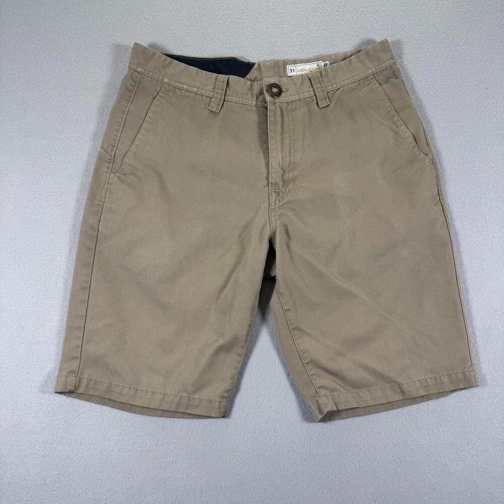Volcom Men's Tan and Cream Shorts